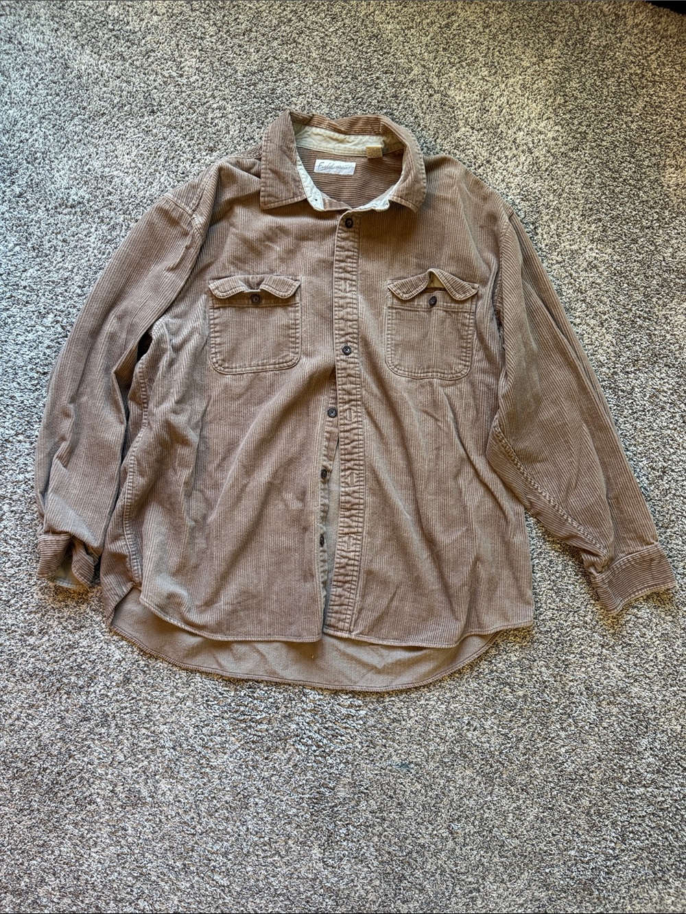 Fieldmaster Classic Corduroy Button-Up Jacket - Brown